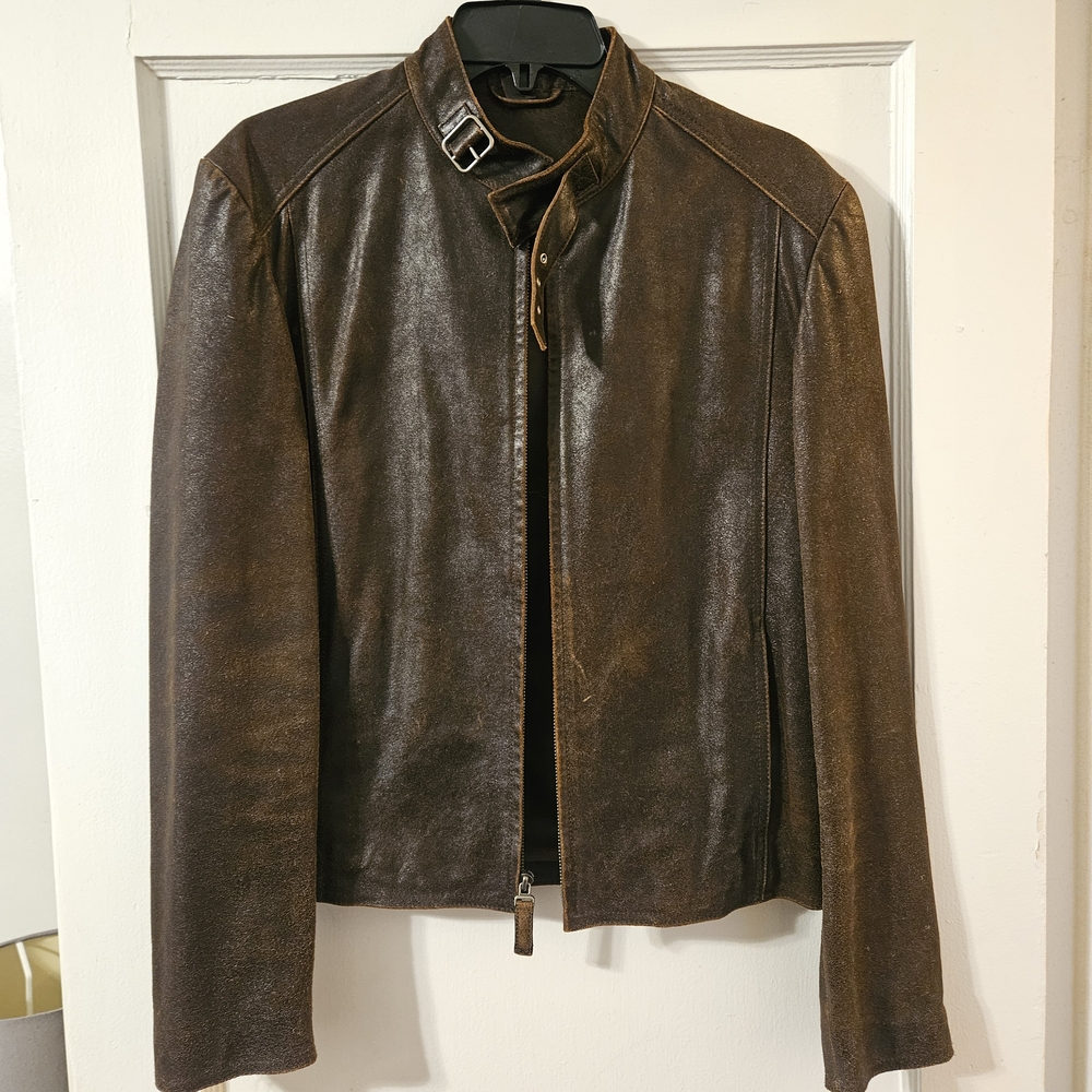 Tre Vero Dark Brown Leather Jacket